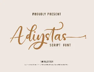 Adiystas font