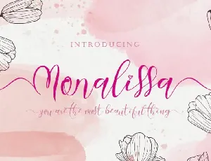 Monalissa Calligraphy font