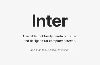 Inter Family font