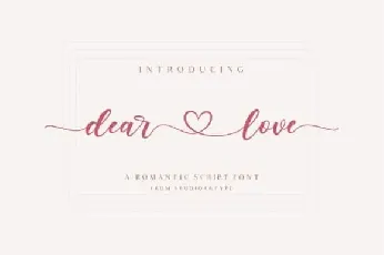 Dear Love Calligraphy font