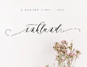 Inkland Script font