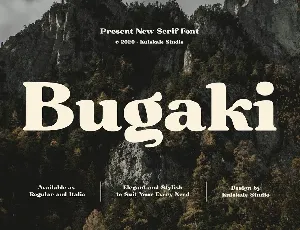 Bugaki font