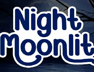 Night Moonlit Brush font