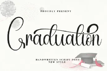 Graduation Calligraphy font