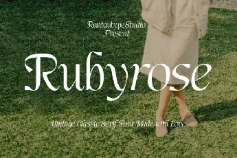 Rubyrose font