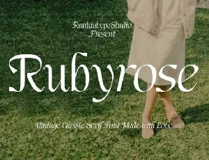 Rubyrose font