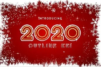 2020 Outline Kei font