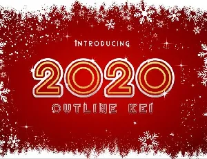 2020 Outline Kei font