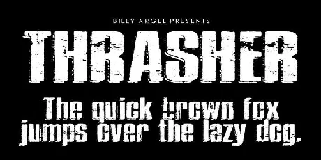 Thrasher font