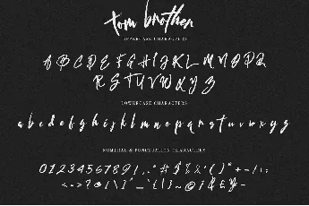 tom brother font