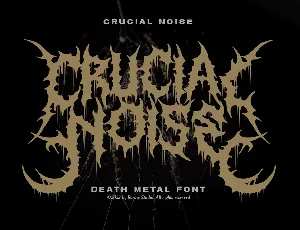 Crucial Noise font