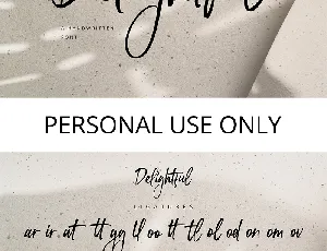 Delightful font