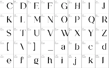 Kinematical font