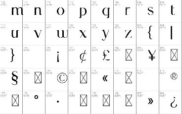 Kinematical font