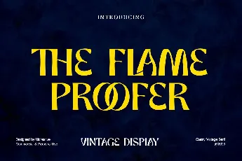 the flame proofer font