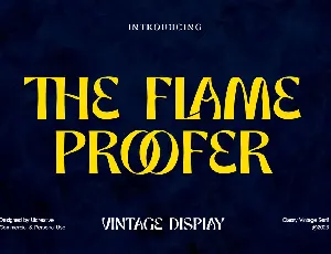 the flame proofer font