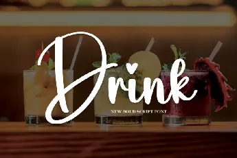 Drink Script font