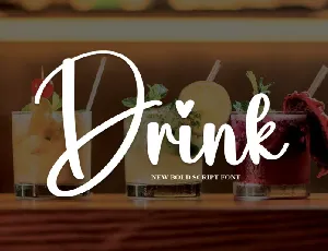 Drink Script font