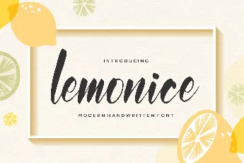 Lemonice font