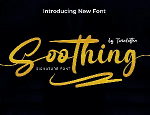 Soothing font