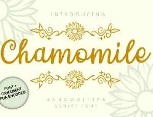 Chamomile Handwritten font