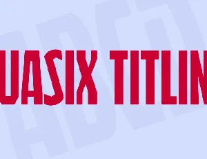 Quasix Titling font