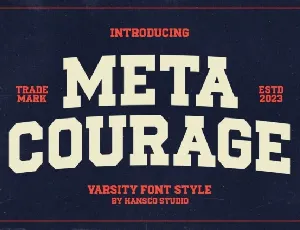 Meta Courage font