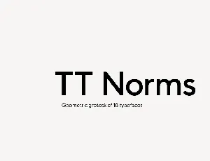 TT Norms Pro font