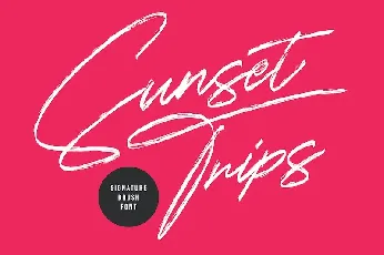 Sunset Trips font