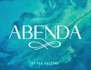 Abenda Elegant Sans font