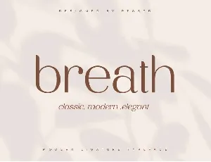 Breath font