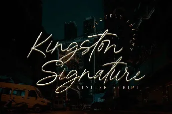 Kingston Signature font