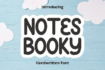 Notes booky font