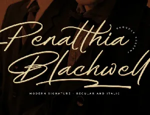 Penatthia Blackwell font