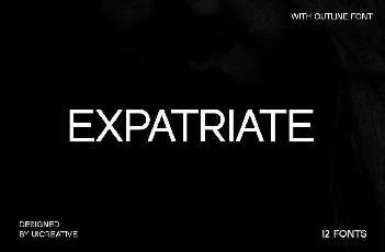 Expatriate font