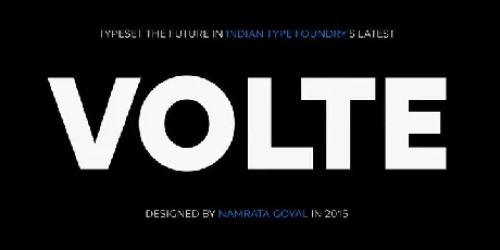 Volte Family font