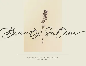 Beauty Satine font