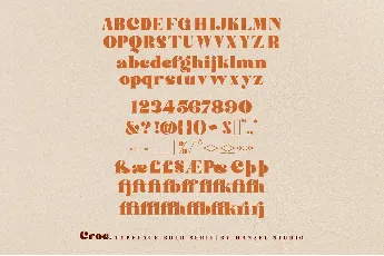 Croc font