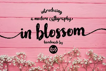 In Blossom Script font