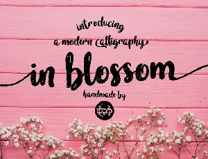 In Blossom Script font