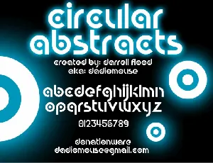 Circular Abstracts font