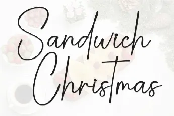 Sandwich Christmas Script font