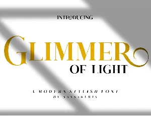 Glimmer Of Light font