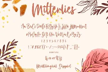 Mitterlies Personal Use Only font
