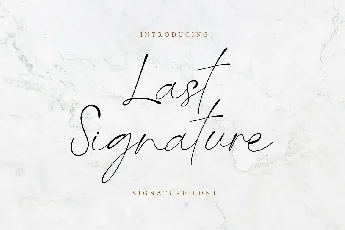 Last Signature font