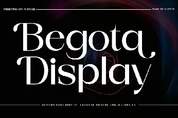 Begota Display font