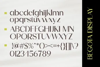 Begota Display font