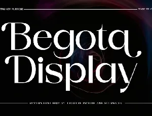 Begota Display font