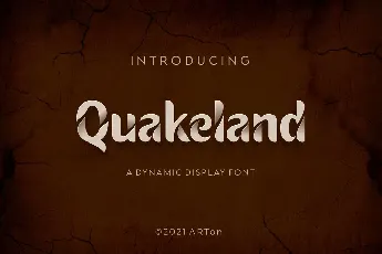 Quakeland font