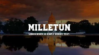 Milletun Serif font